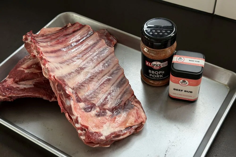 Alle Zutaten für Wildschwein-Ribs auf einen Blick