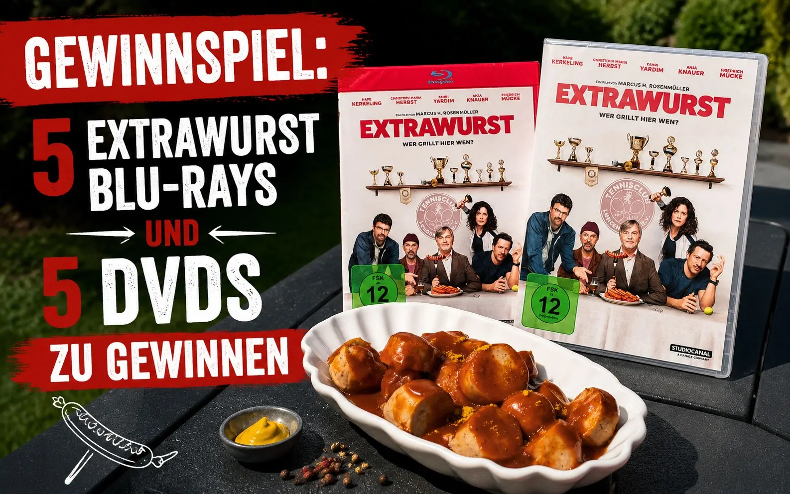 Extrawurst-Gewinnspiel: 5 DVDs & 5 Blu-rays zu gewinnen