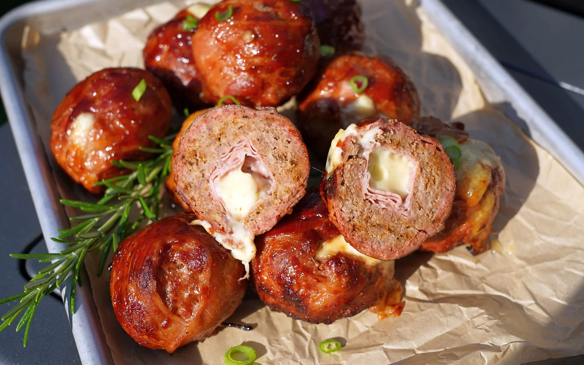 Cordon Bleu Moink Balls vom Grill