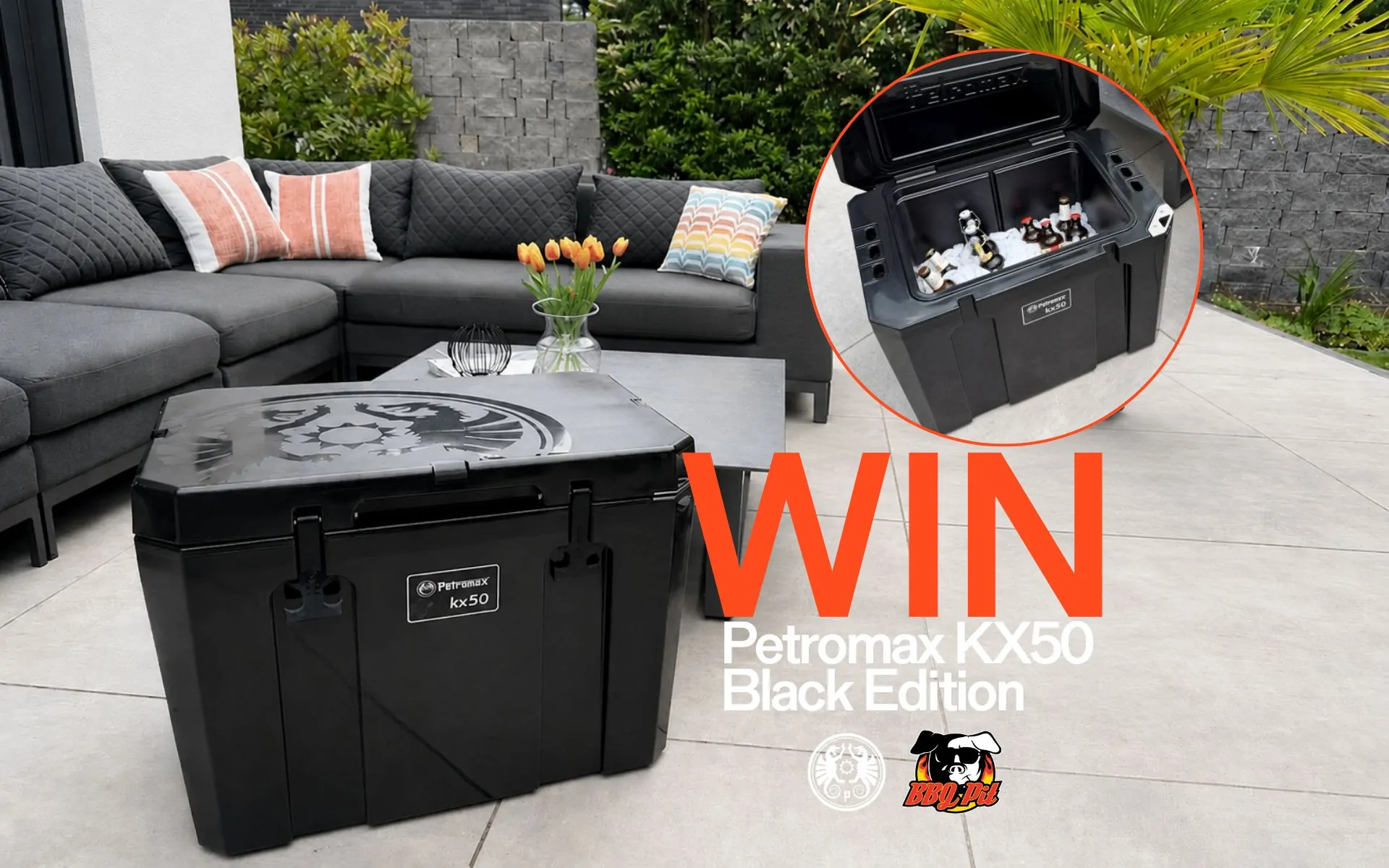 Gewinne eine Petromax Kühlbox KX50 Black Edition