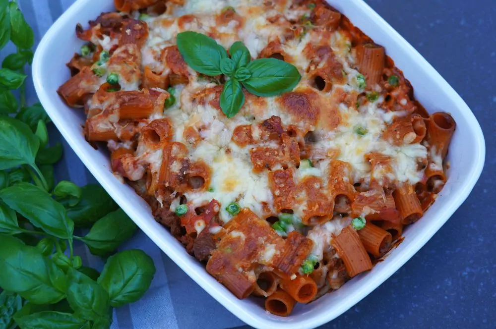 Rigatoni al Forno goldbraun überbacken