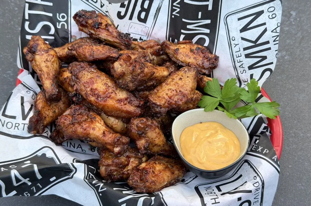 Weber Searwood XL Pelletgrill im Test 22 Chicken Wings vom Weber Searwood XL Pelletgrill