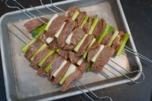 Miso Honig Schweinefilet Spiesse 06