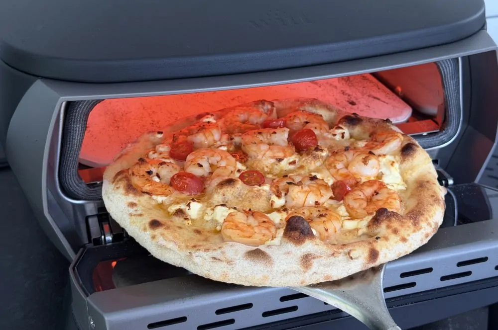 Pizza Scampi aus dem Witt eGNITE Pizzaofen